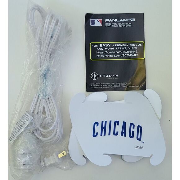 Chicago Cubs Puzzle Lamp Kit w/Light DIY FanLampz Luv A Lamps - Picture 2 of 2